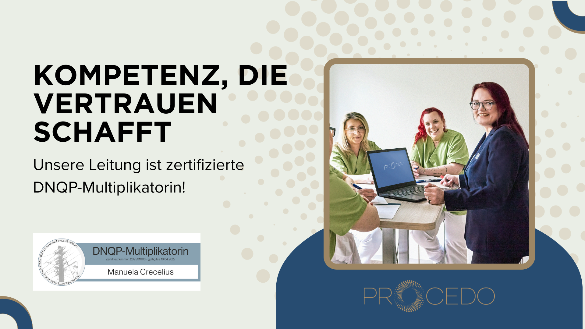 Zertifizierte DNQP-Multiplikatorin